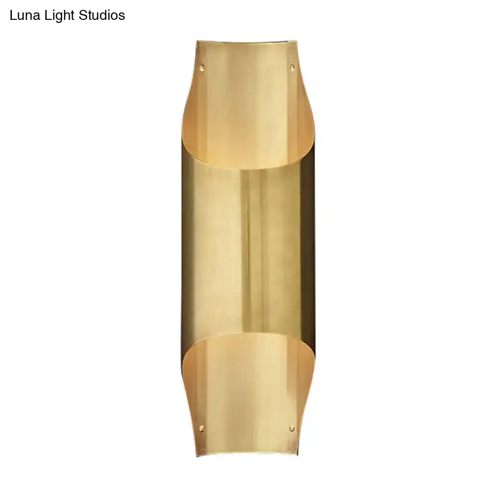 DecorBites™ Contemporary Brass Wall Sconce Light with 1 Head - Linear Design for Living Room