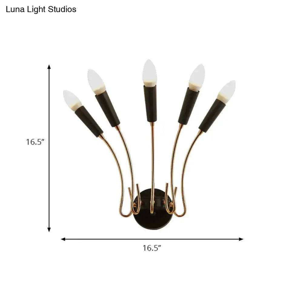 DecorBites™ Rocket Wall Lamp - Contemporary Metal Sconce with 5 Lights for Living Room