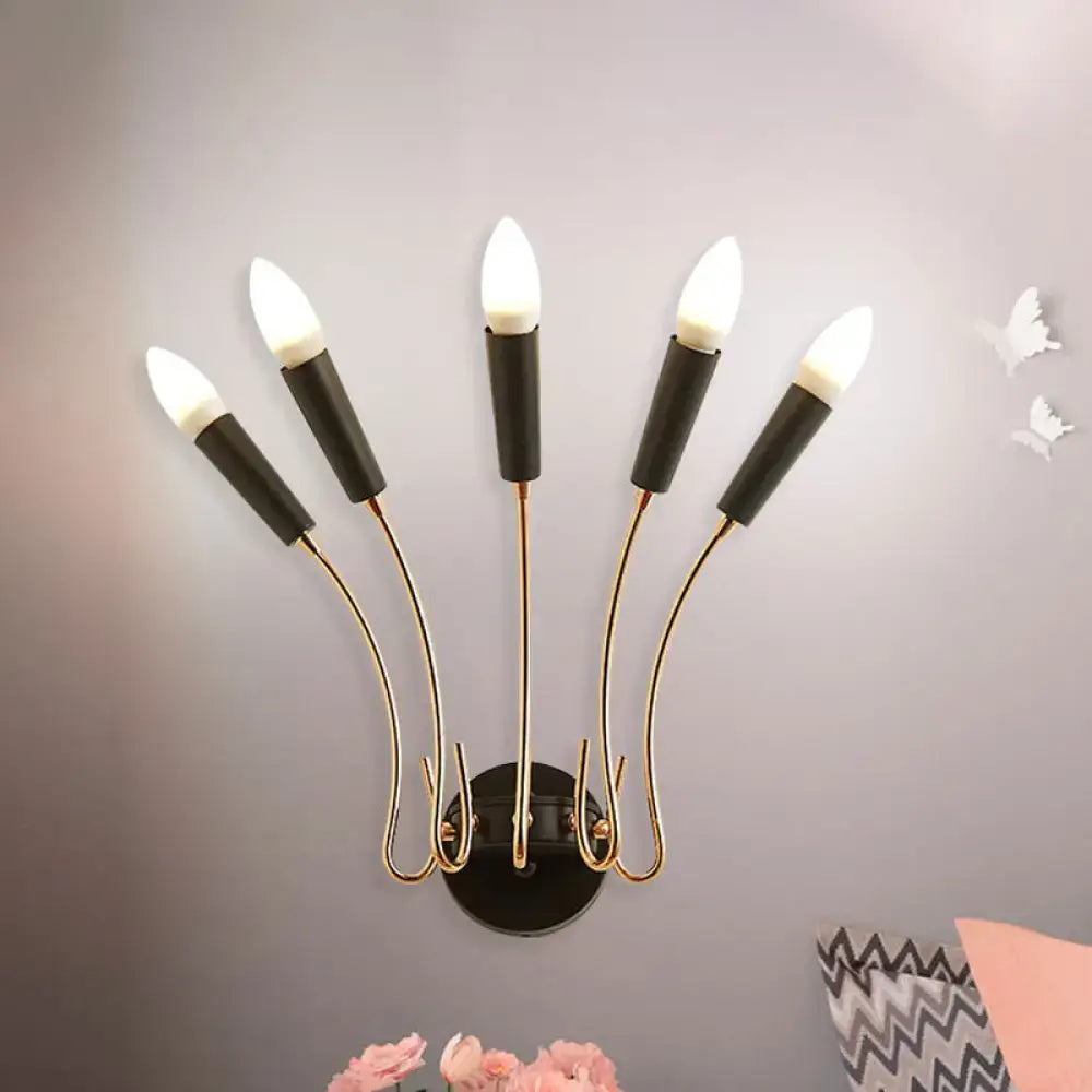 DecorBites™ Rocket Wall Lamp - Contemporary Metal Sconce with 5 Lights for Living Room