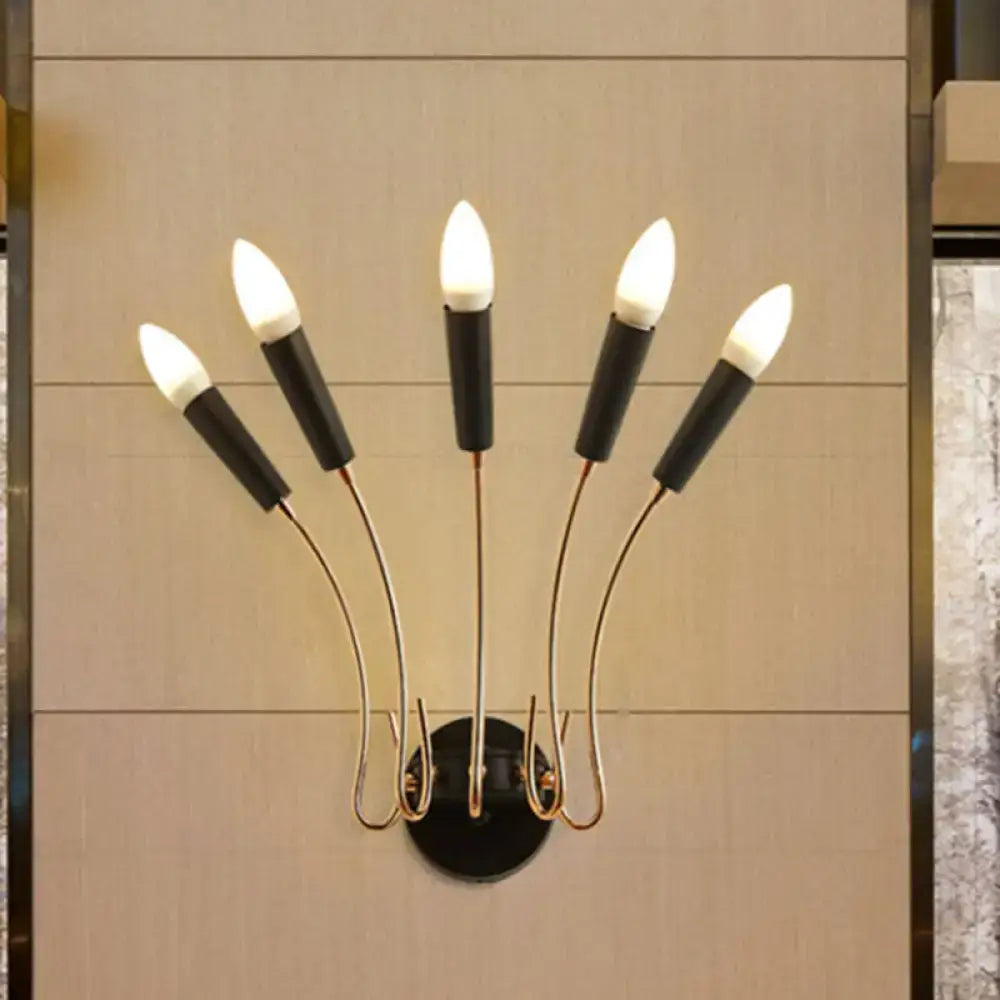 DecorBites™ Rocket Wall Lamp - Contemporary Metal Sconce with 5 Lights for Living Room