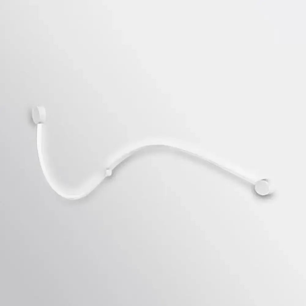 Contemporary twist black & white wall sconce – bedroom warm white light