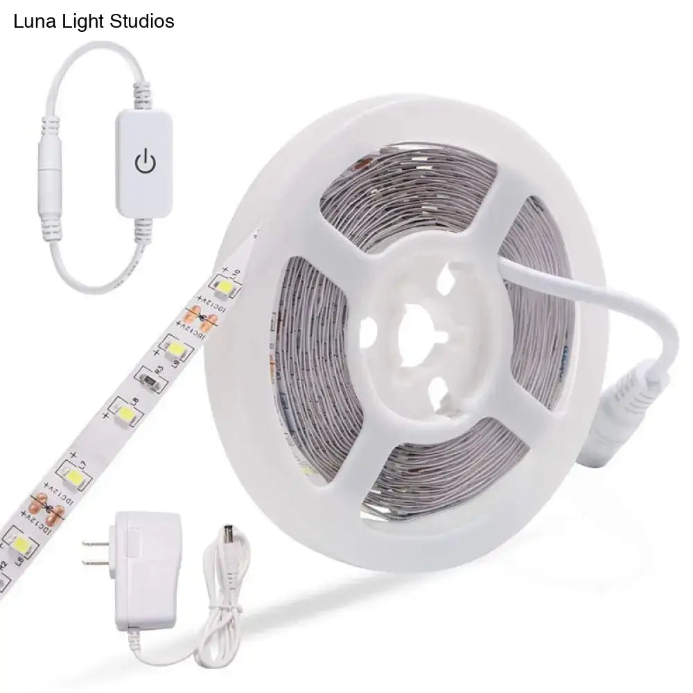 DecorBites™ Contemporary LED Vanity Strip Light - Metal Linear Make-Up Lighting for Bedroom - White