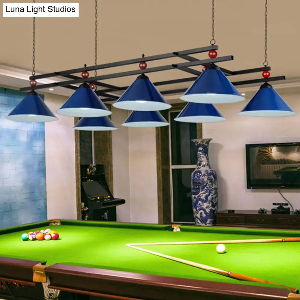 DecorBites™ Country Style Billiard Chandelier - Metal Shade Bar Island Lighting Fixture