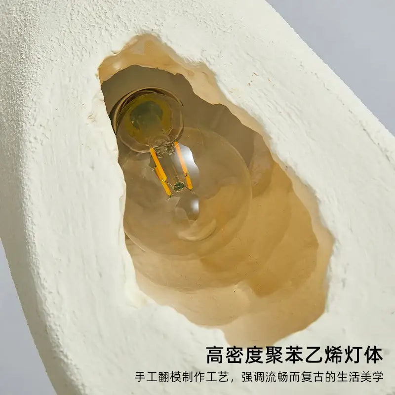 Cream ceramic pendant light decorbites cement handmade living room
