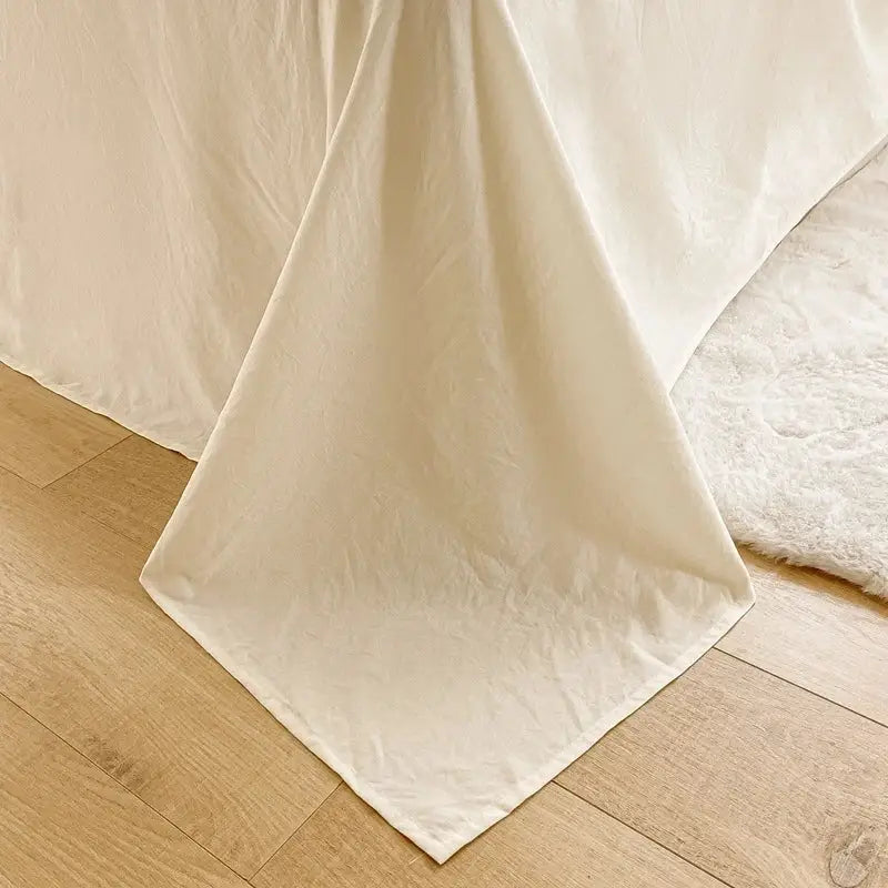 DecorBites™ Bubble Yarn Fabric Double-sided Duvet Cover Set with Sheets for Soft Comfort