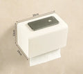 DecorBites™ Bathroom Set: Cream White Shelf, Towel Rack, Paper Holder, Brush Holder & Hardware