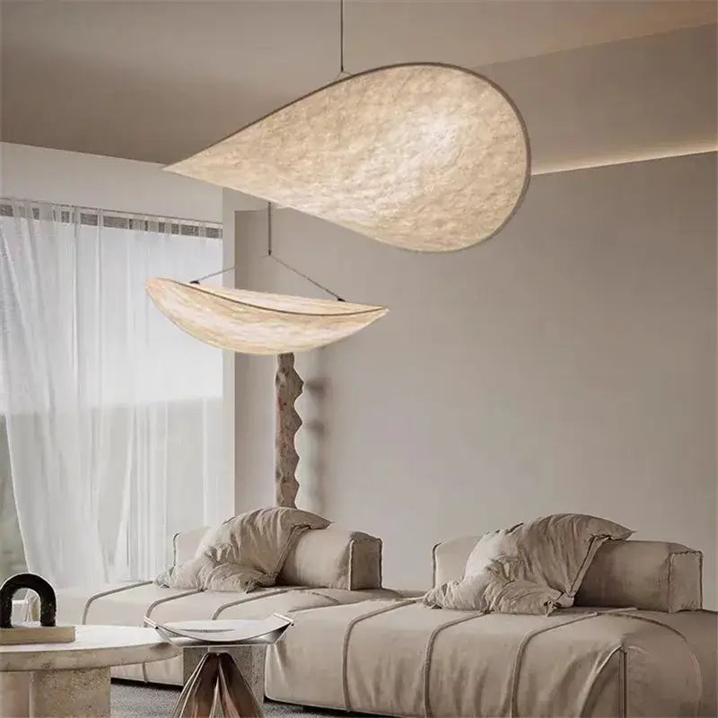 Cream woven teardrop pendant light living room decorbites tense lamp