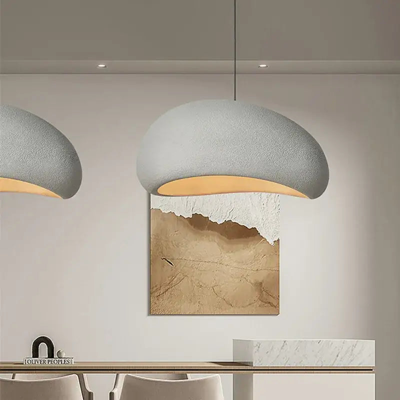 DecorBites™ Creamy Style Wabi Sabi Chandelier Stairs Nordic Led Pendant Lights