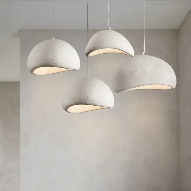 DecorBites™ Creamy Style Wabi Sabi Chandelier Stairs Nordic Led Pendant Lights