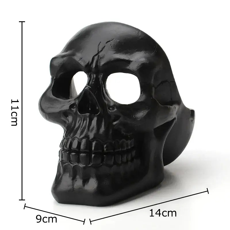 Creative black & off-white skull ashtray living room smoking gift