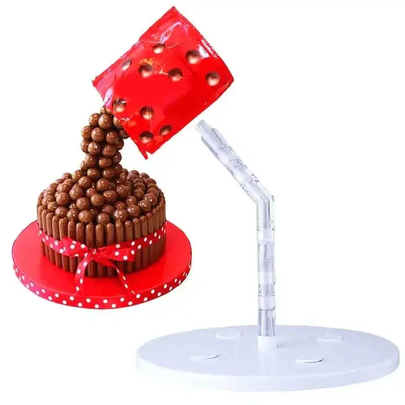 DecorBites™ Cake Stand Support & Fondant Mold: Creative Baking Tools for Chocolate Decor