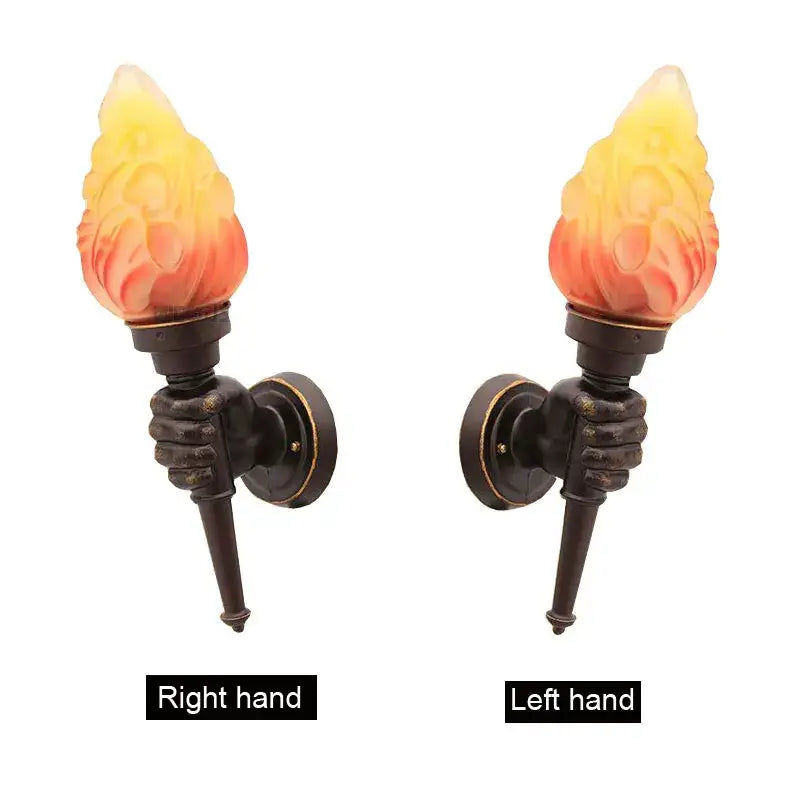 DecorBites™ Creative Torch Hand Wall Lamp Outdoor Light for Garden Porch Living Room