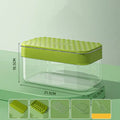 Creative yellow & clear silicone ice mould tray kitchen drink cooler