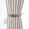 Curtain Tieback High Quality Elastic Holder Hook Buckle Clip Pretty And Fashion Polyester Decorative Home Accessories Leaves Curtain Holder Holdback For Window Drapery Convenient Office Home Decoration Buckle Holdbacks Curtain Straps