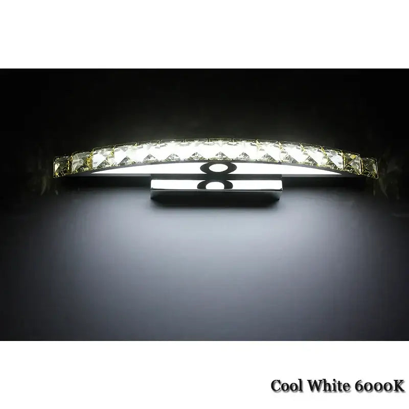 DecorBites™ 15W LED Crystal Bathroom Wall Sconce Light for Mirror and Makeup