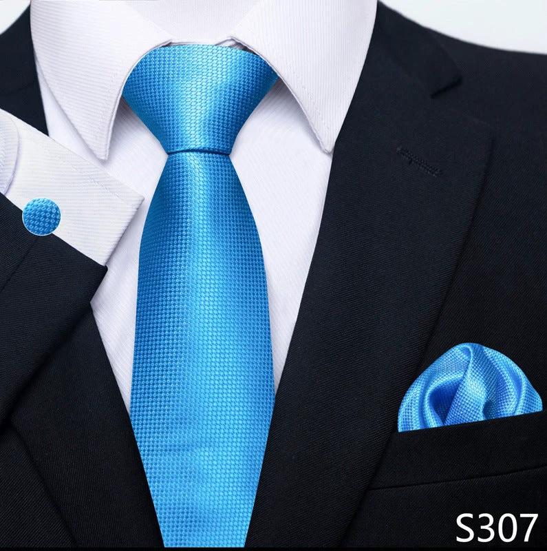 Men's Creative All-match Business Formal Wear Tie Scarf Cufflink Set