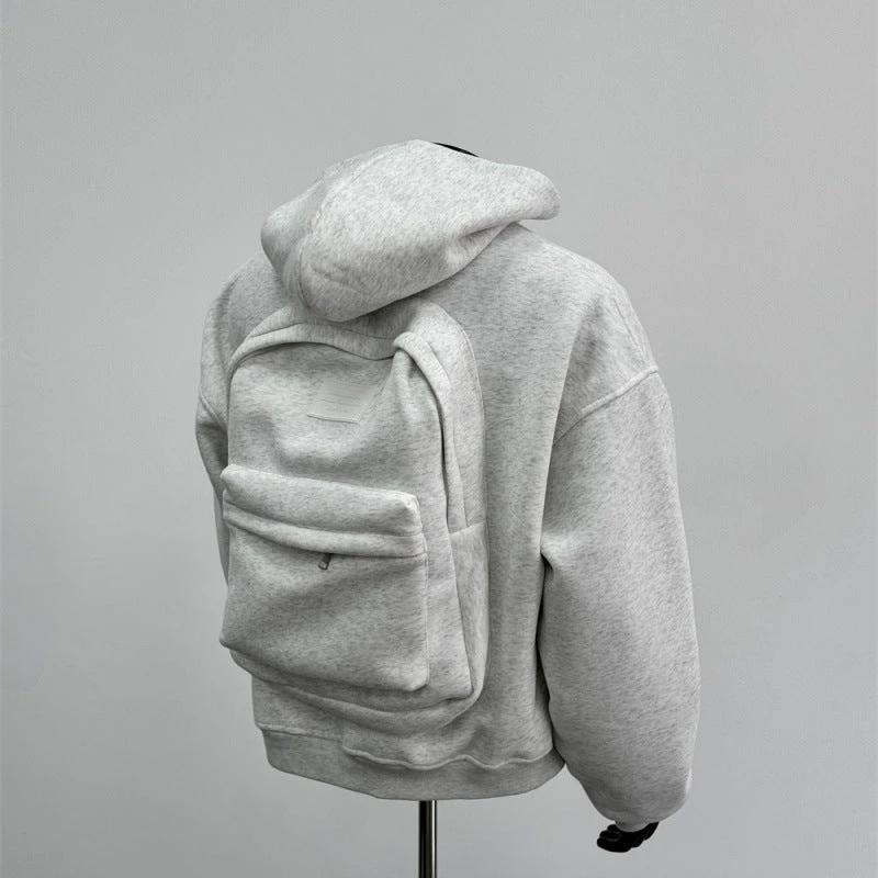 Men's Backpack Zip Up Hoodie