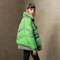 Suit Collar Loose Down Jacket Women White Duck Down Fashion