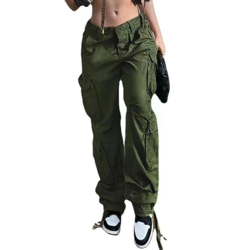 Trendy Workwear Denim Casual Pants For Women