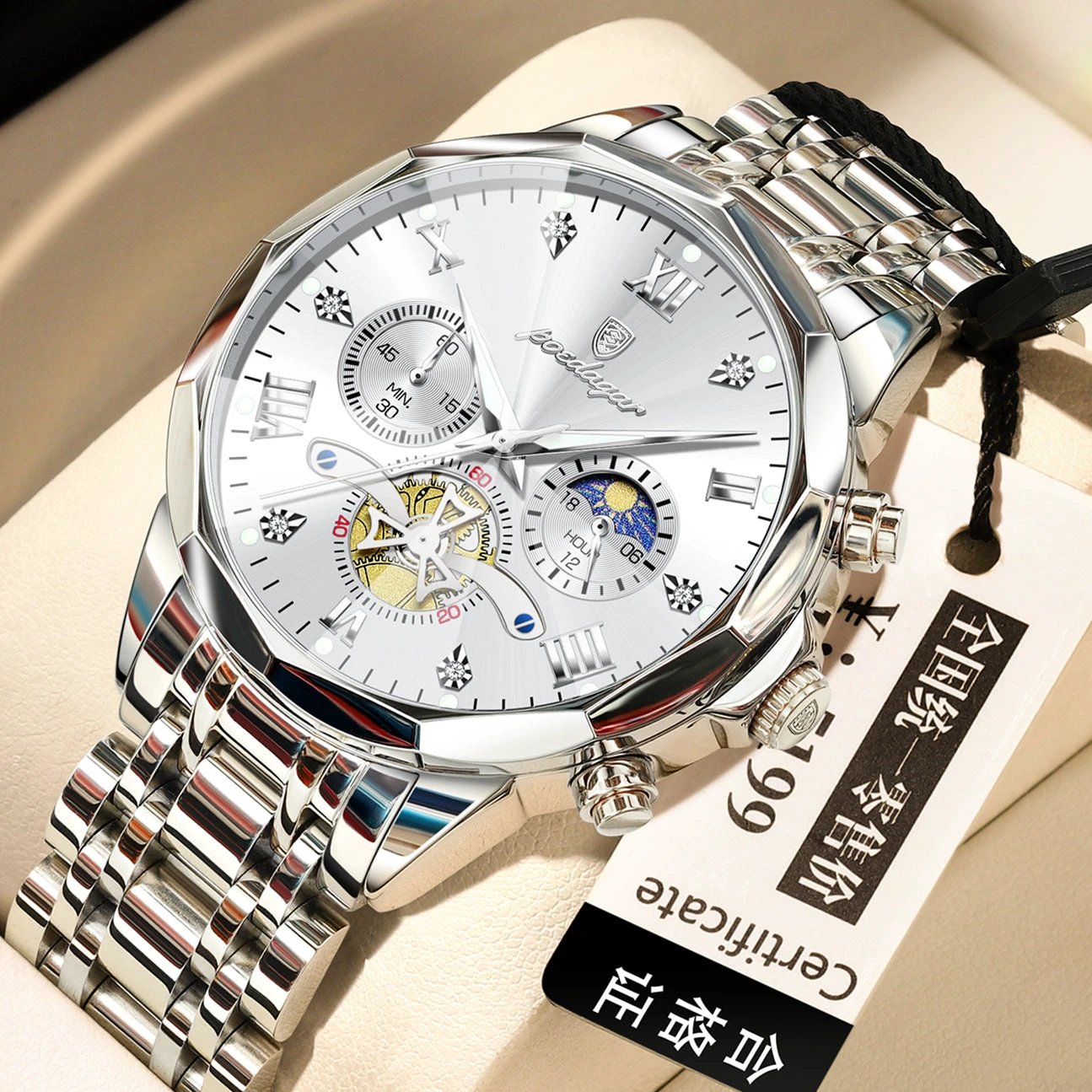 Waterproof Multifunctional Trendy High-end Luminous Men's Quartz Watch