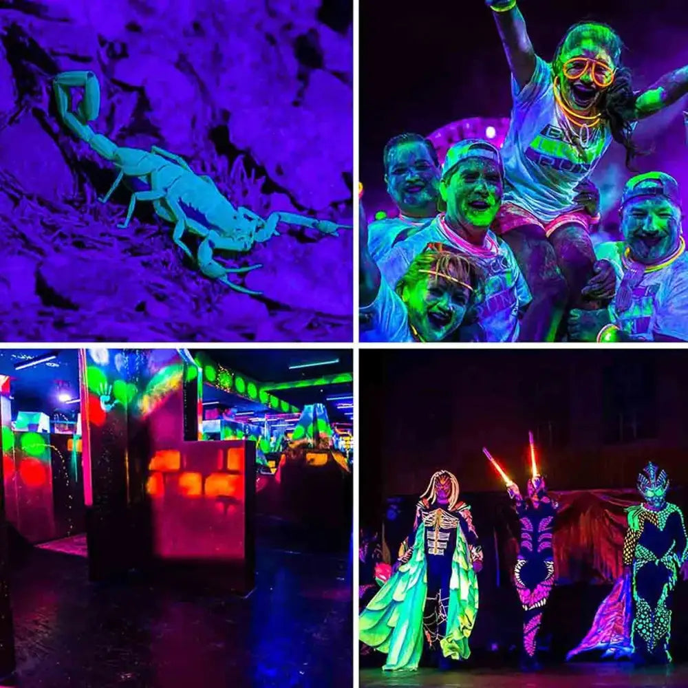 Decorbites 100w led uv blacklight panel for party room bright blue led