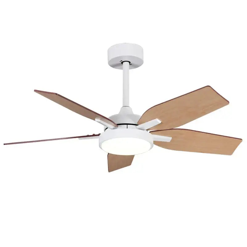 Modern black & white led ceiling fan with remote control bedroom