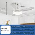 Modern light wood ceiling fan light with remote for living room