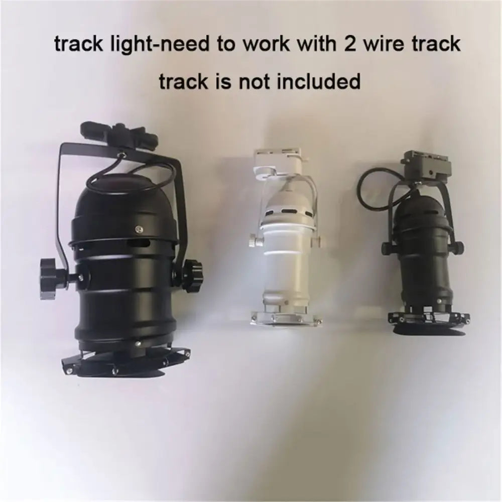 Industrial black & white cob led track light commercial spotlight