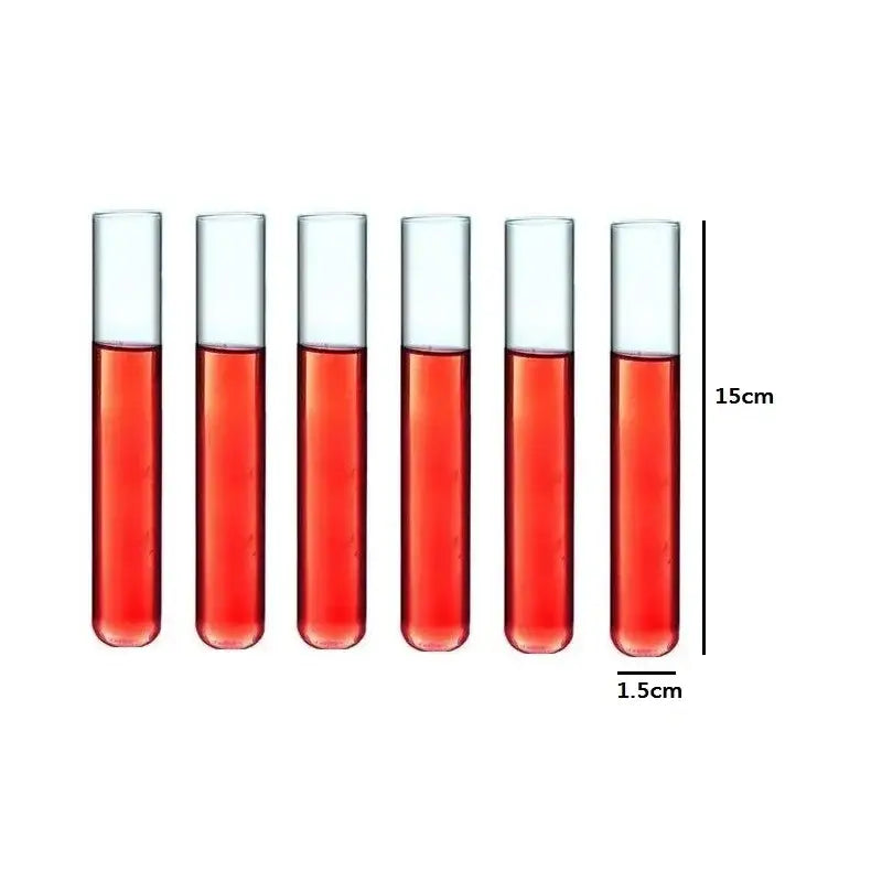 Modern wood and glass tube cocktail glass set dining room decor