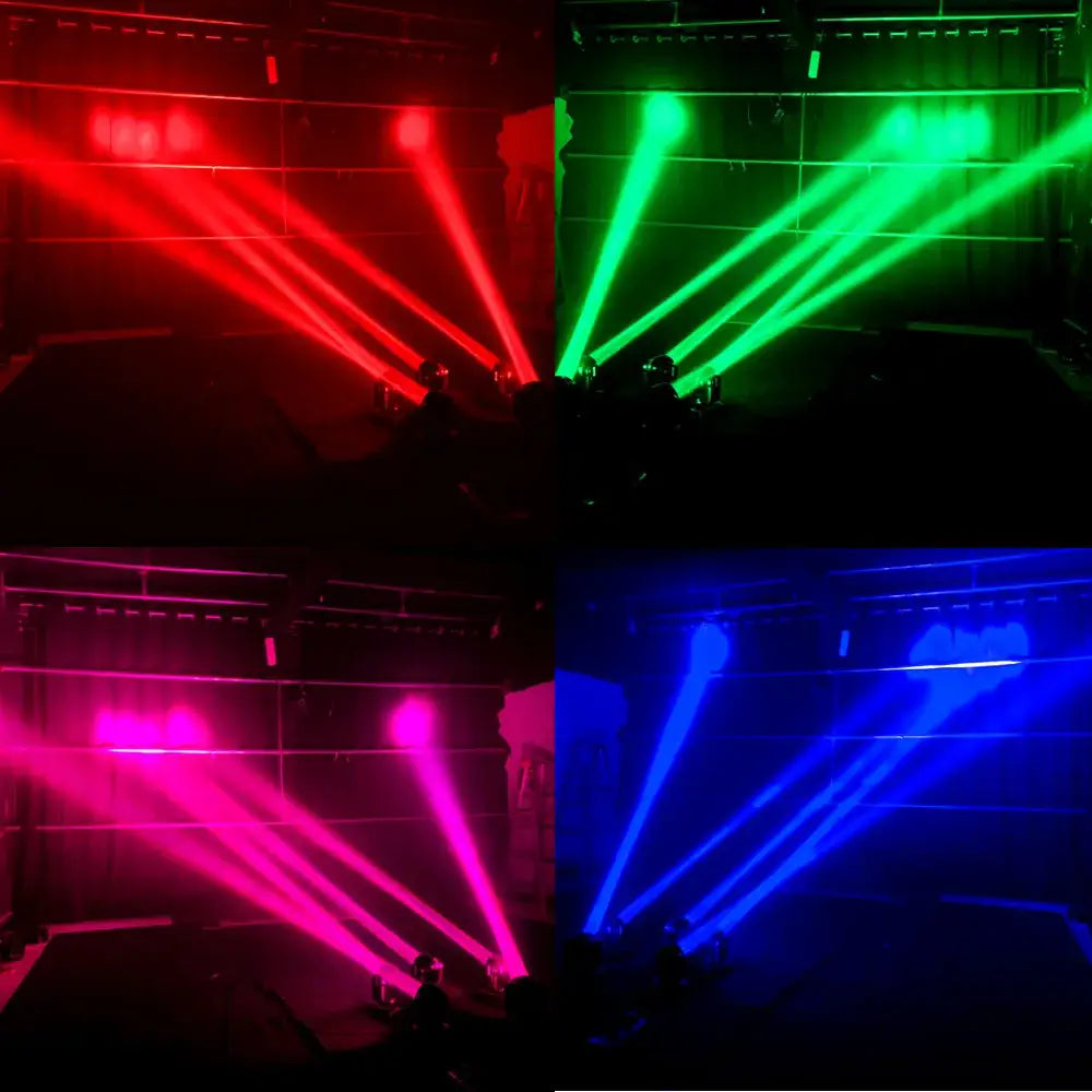 Modern black and red rgbw moving head light party room dj spot