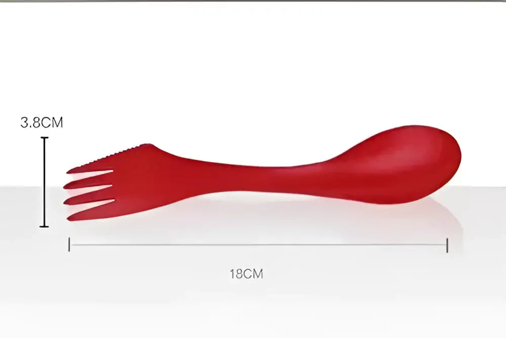 Multicolor 6pcs outdoor spork set – kitchen picnic utensils