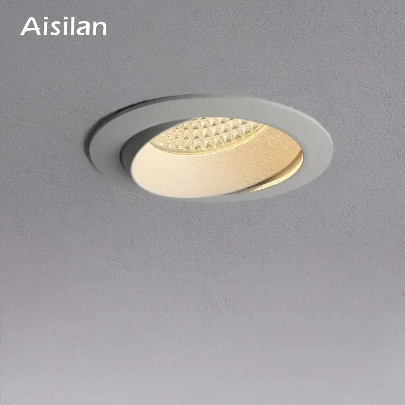 Modern white recessed led downlight ceiling – living room spot
