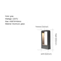 Modern black led aluminum garden bollard light garden pathway lamp
