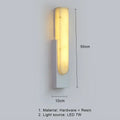 Modern gold and white led marble wall lamp bedroom sconce