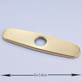 Sleek chrome nickel and gold sink faucet hole cover kitchen deck plate
