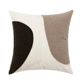 Modern abstract beige coffee brown cushion cover living room decor