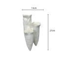 Abstract white coral reef ceramic vase triangle living room decor