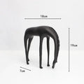 Decorbites abstract horse iron sculpture set living room metal decor