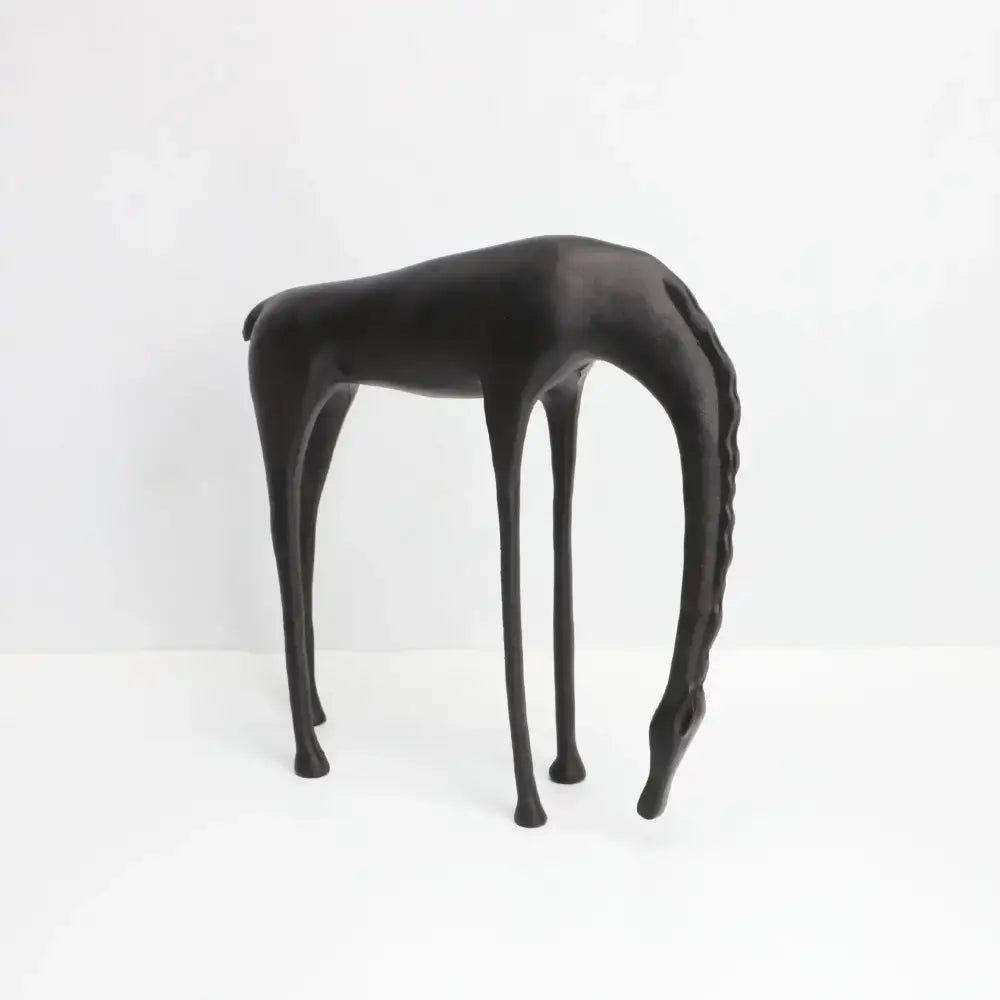 Decorbites abstract horse iron sculpture set living room metal decor