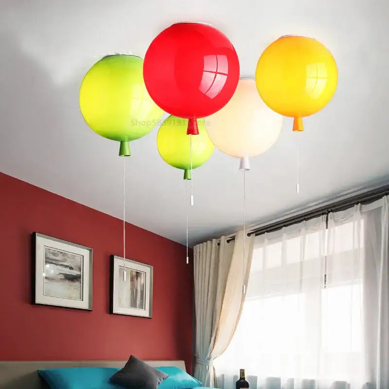 Vibrant acrylic balloon ceiling lights for bedroom or living room