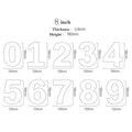 Acrylic cake decorating stencil set for kitchen number cakes