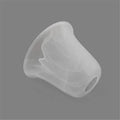 Flower shaped transparent alabaster glass shade for living room fan