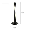 Modern golden twisted aluminum floor lamp living room led dimmable light
