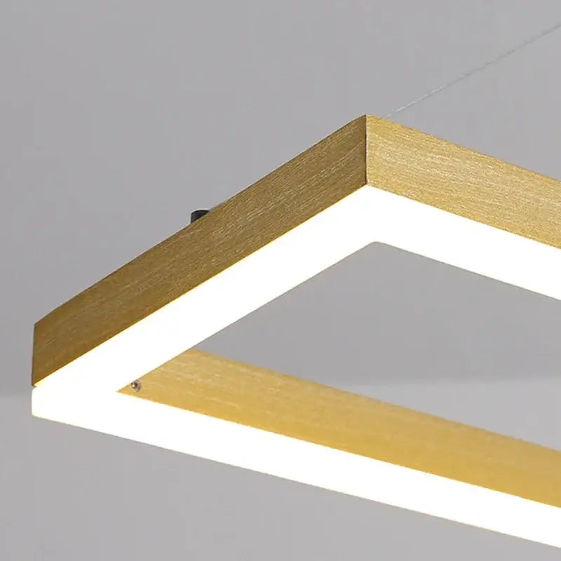 Modern aluminum led ceiling chandelier – dining room pendant light