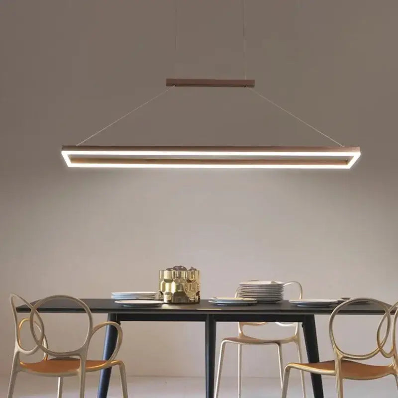 Modern aluminum led ceiling chandelier – dining room pendant light