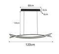 Modern minimalist aluminum suspension led chandelier kitchen light