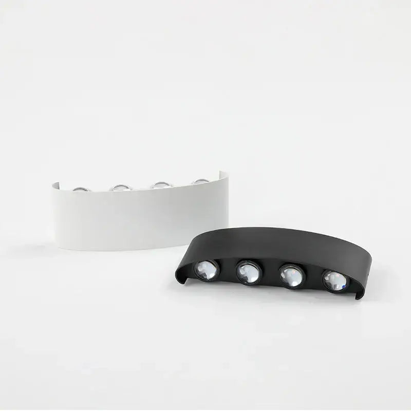 Modern black & white aluminum wall lamps – living room sconces