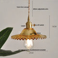 Vintage amber flower glass led pendant light dining room set