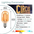 Vintage amber glass led bulb bedroom warm white light