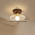 Modern amber glass led pendant light kitchen brass ceiling light